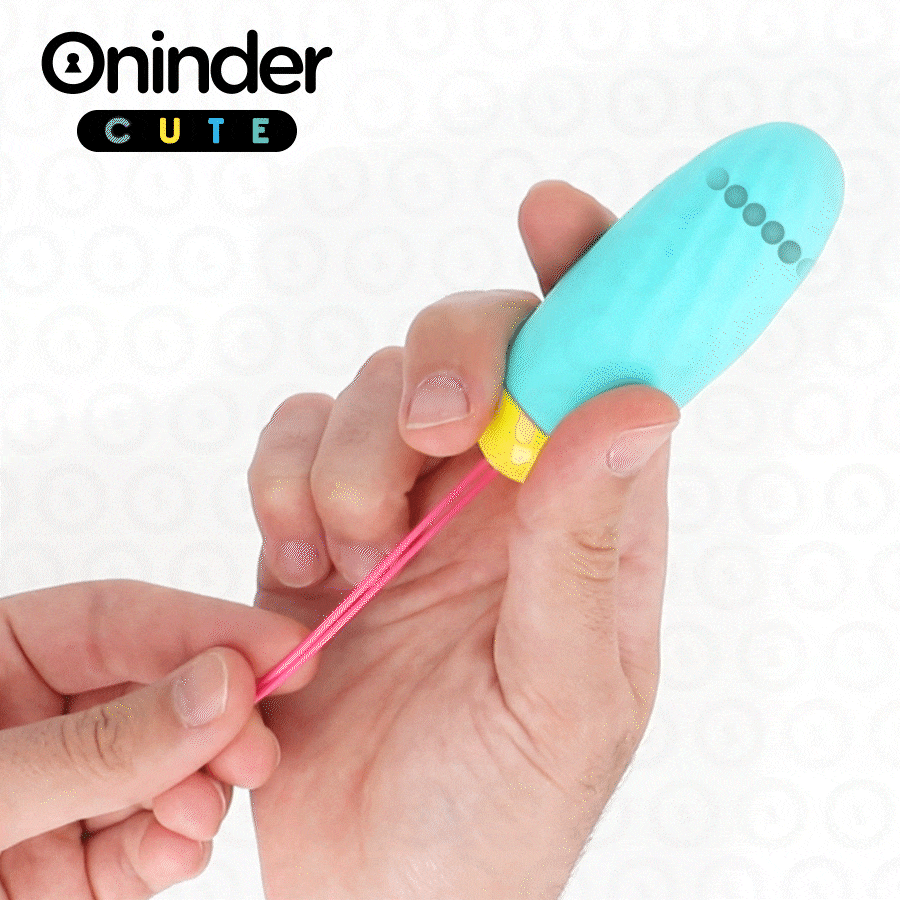 Uovo vibrante ONINDER CUTE in silicone con movimento ondulatorio e app gratuita