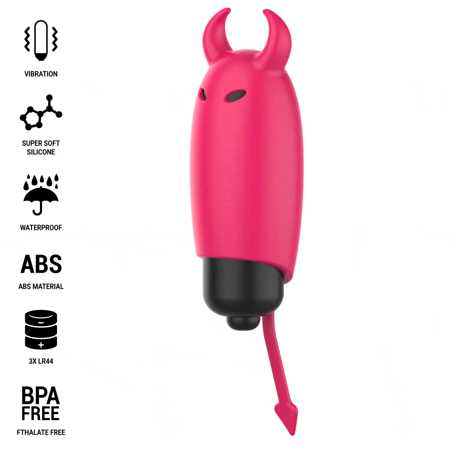 Proiettile Vibrante Red Demon 9,3 x2,4 cm – Intenso e Silenzioso