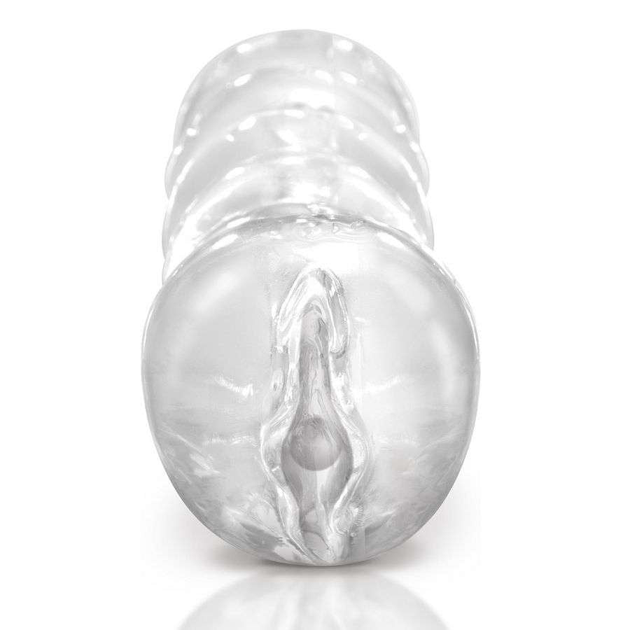 Masturbatore Trasparente con Vagina Cheerleader - Visibile e Stimolante