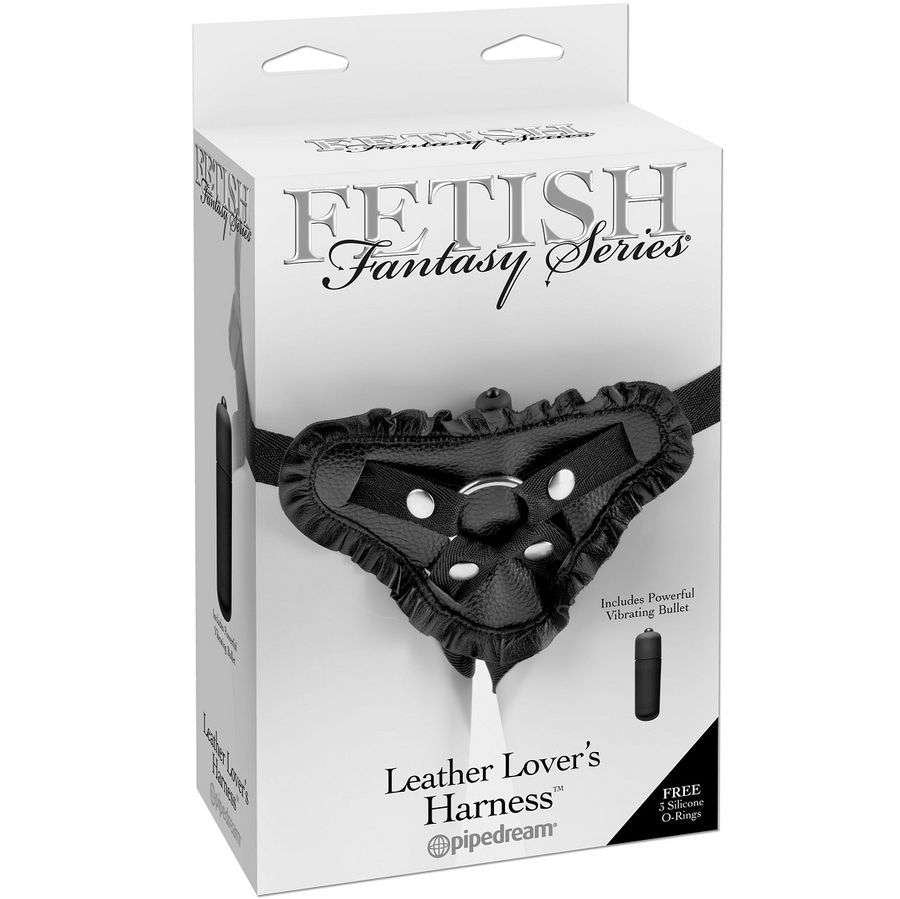 Imbracatura strap-on economica Fetish Fantasy con vibratore integrato