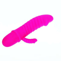 Thumbnail for Vibratore massaggiatore in silicone con 10 modalità, viola elegante