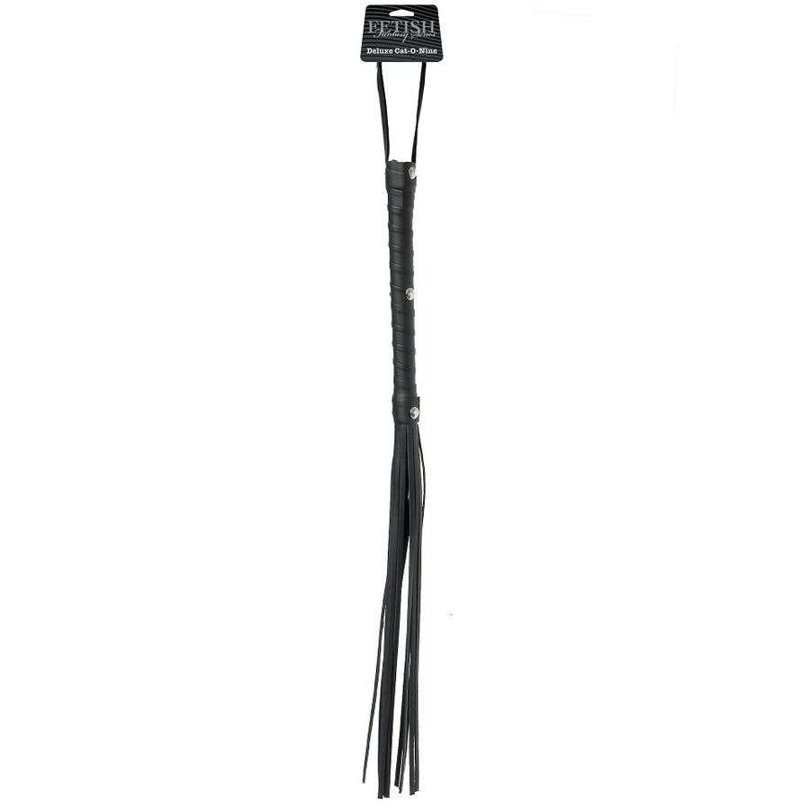 Flogger Deluxe in Pelle con Treccia Nove Code - Piacere e Dominanza