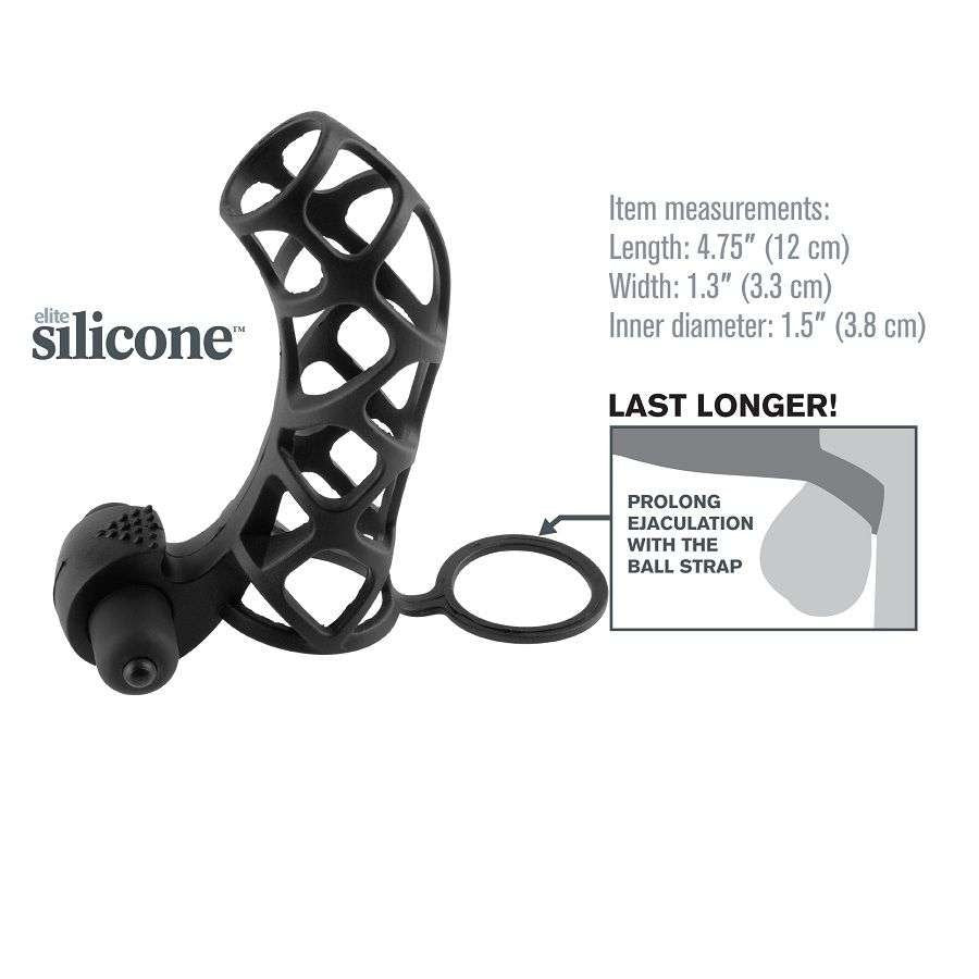 Potenzia le erezioni con gabbia in silicone Fantasy X per piacere intenso