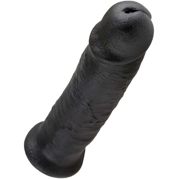 Dildo Realistico King Cock 10" con Ventosa e Testicoli in PVC Sicuro