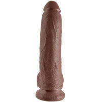 Thumbnail for Dildo realistico nero 23 cm con base a ventosa e dettagli autentici