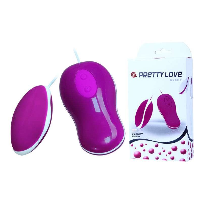 Vibratore Egg Pretty Love Avery con 30 modalità, silicone e telecomando