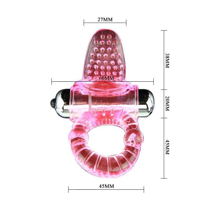 Anello Vibrante Rosa con 10 Funzioni di Stimolazione Intensa