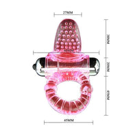 Thumbnail for Anello Vibrante Rosa con 10 Funzioni di Stimolazione Intensa