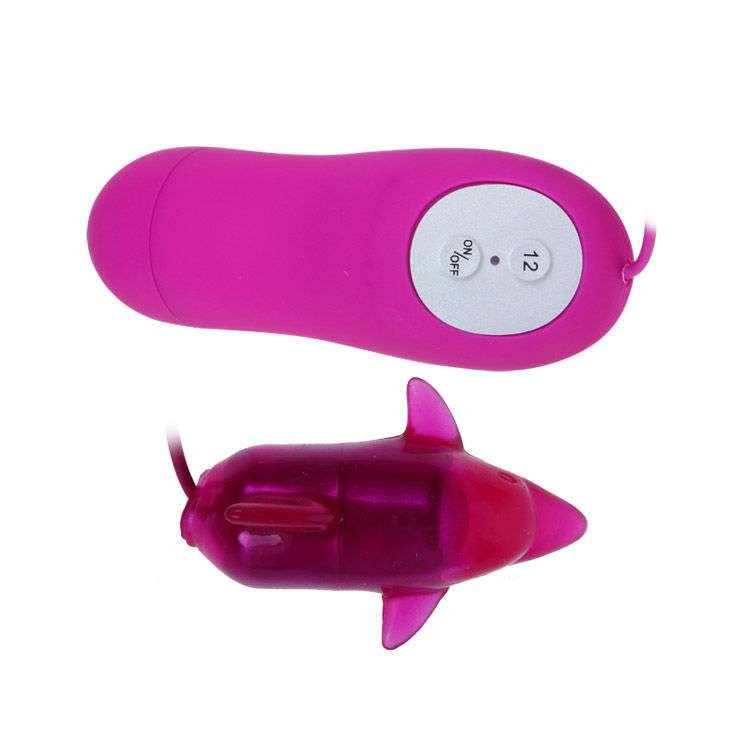 Stimolatore Donna Delfino Rosa con 12 Modalità di Vibrazione