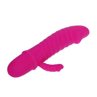 Thumbnail for Vibratore massaggiatore in silicone con 10 modalità, viola elegante