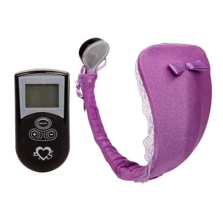 Stimolatore Vibrante Invisibile in Perizoma con Telecomando Viola