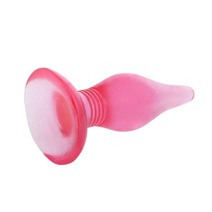 Plug Anale in PVC con Ventosa Viola - Facile Inserimento e Comfort