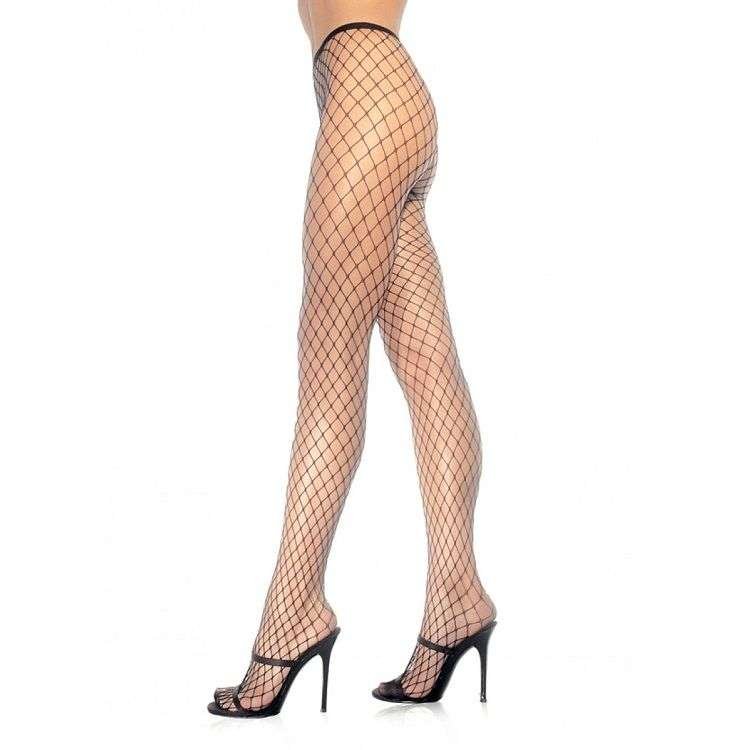 Collant Sexy a Rete Nero Taglia O/S Leg Avenue