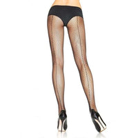 Thumbnail for Collant a Rete Ricamato Nero Leg Avenue – Taglia O/S, Eleganza Seducente