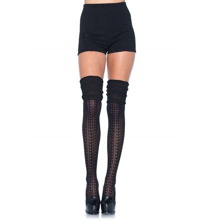 Calze sopra ginocchio nere donna Leg Avenue – Eleganza e comfort