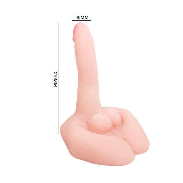 Masturbatore ultrarealistico con vibrazione e controllo vocale 21 cm