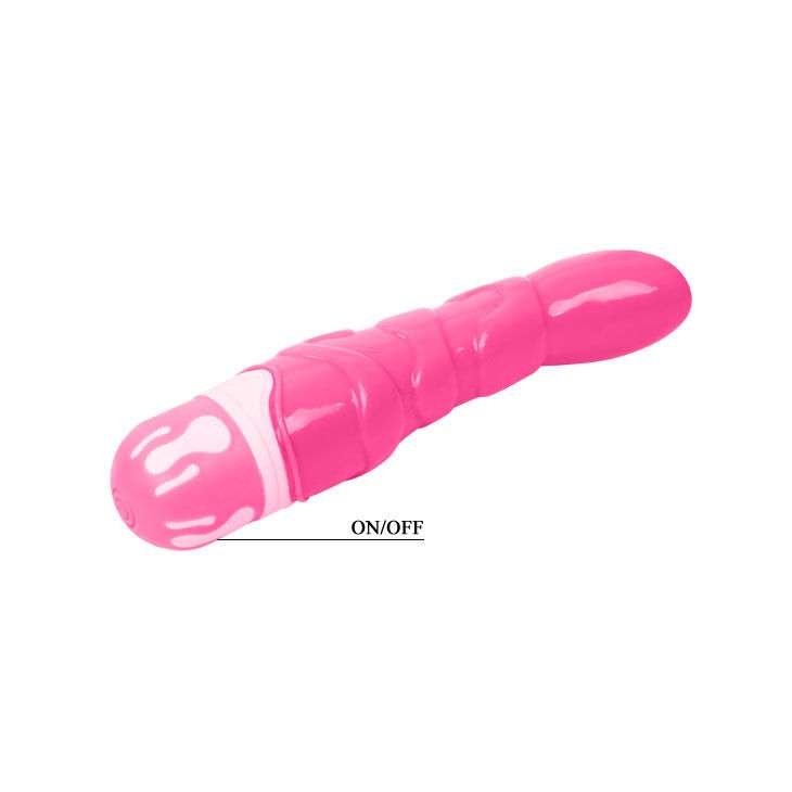 Vibratore Vaginale Impermeabile Rosa con 10 Vibrazioni e Batteria AA
