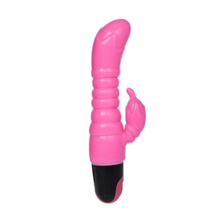 Vibratore Rabbit Baile Rosa con Superficie Ondulata e Vibrazione Multivelo
