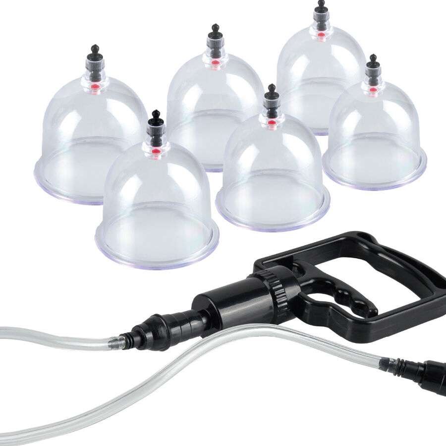 Set di Coppette Fetish con Aspirazione per Stimolazione Sensoriale