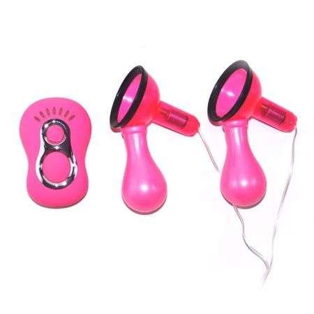 Stimolatore capezzoli rosa con telecomando e 7 vibrazioni