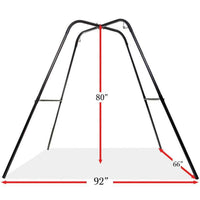 Thumbnail for Supporto autoportante per swing bondage stabile e versatile. Stand fino a 180 kg, facile da montare. Parco giochi BDSM robusto e regolabile senza fori. Struttura in acciaio con bondage loops per massimo comfort. Swing professionale con trasporto facile