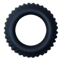 Thumbnail for Anello Fallico Seghettato in Silicone Nero per Maggiore Stimolazione
