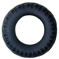 Thumbnail for Anello Fallico Ziglinato in Silicone Nero per Maggiore Stimolazione