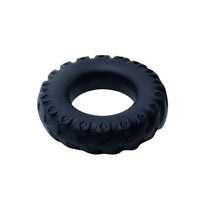 Thumbnail for Anello Fallico Ziglinato in Silicone Nero per Maggiore Stimolazione