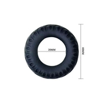 Thumbnail for Anello Fallico Ziglinato in Silicone Nero per Maggiore Stimolazione
