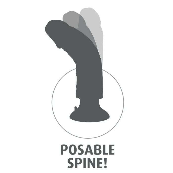 Dildo Vibrante Realistico King Cock Impermeabile e Flessibile