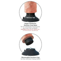 Thumbnail for Dildo Vibrante King Cock Realistico Impermeabile 20 cm Flessibile