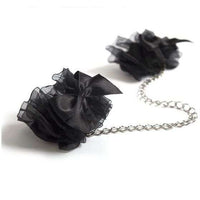 Thumbnail for Polsini in organza e raso per seduzione e bondage raffinato
