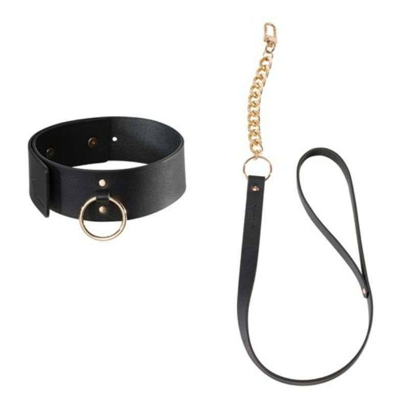 Collana bondage vegana regolabile con guinzaglio - Look audace e seducente