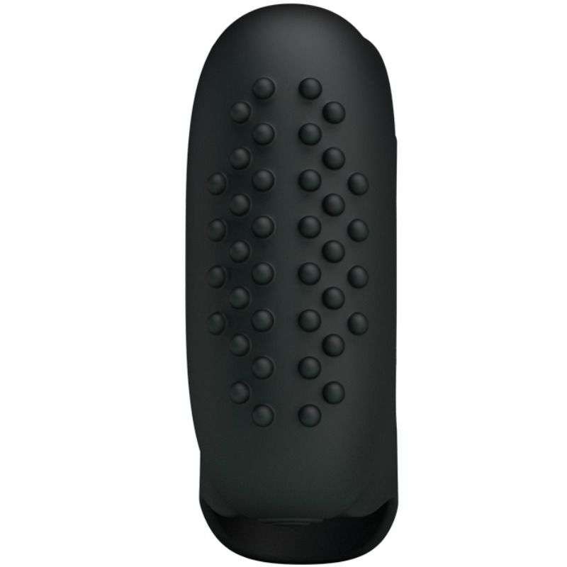 Vibratore da Diteggiatura in Silicone Nero – Stimolatore Curvo e Intuitivo