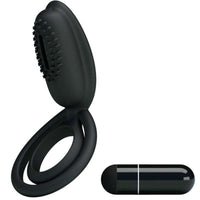 Thumbnail for Anello Vibrante Pretty Love Esther in Silicone Nero per Stimolazione