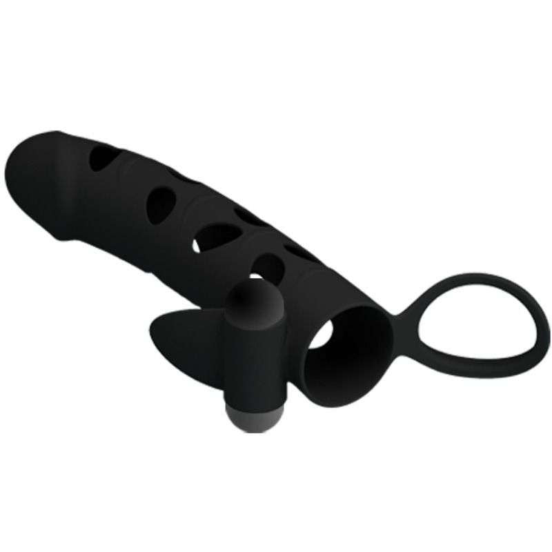 Guaina Vibrante in Silicone 15,2 cm con Cinturino a Sfera