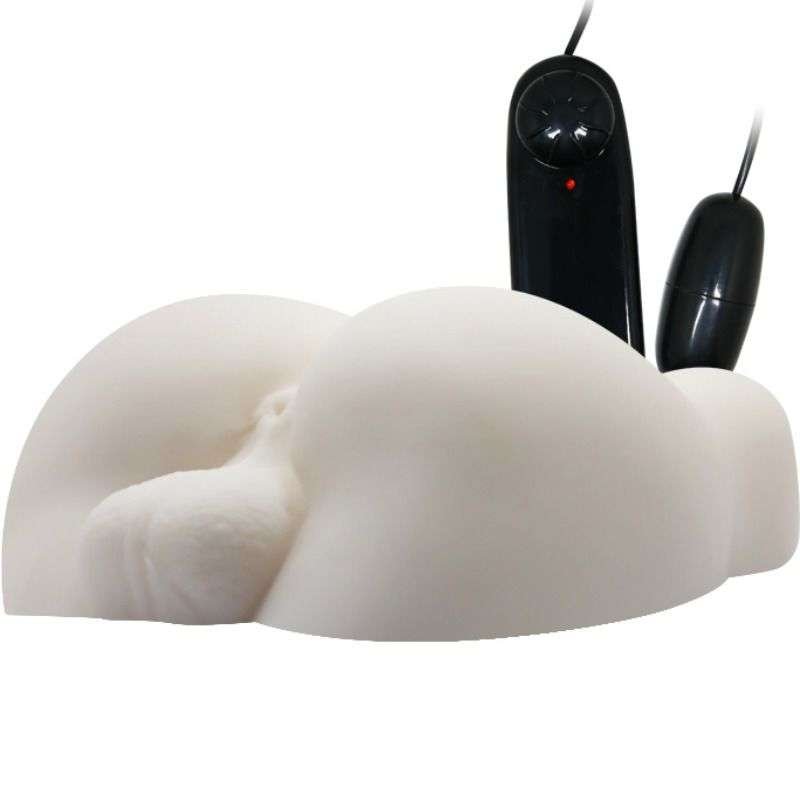 Replica Realistica Culo e Testicoli con Vibrazione e Telecomando