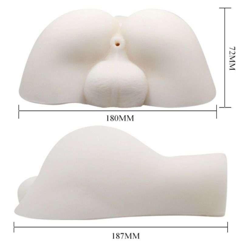 Replica Realistica Culo e Testicoli con Vibrazione e Telecomando