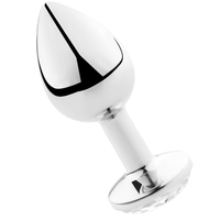 Thumbnail for Plug anale in alluminio lucidato con vetro – Design elegante e resistente