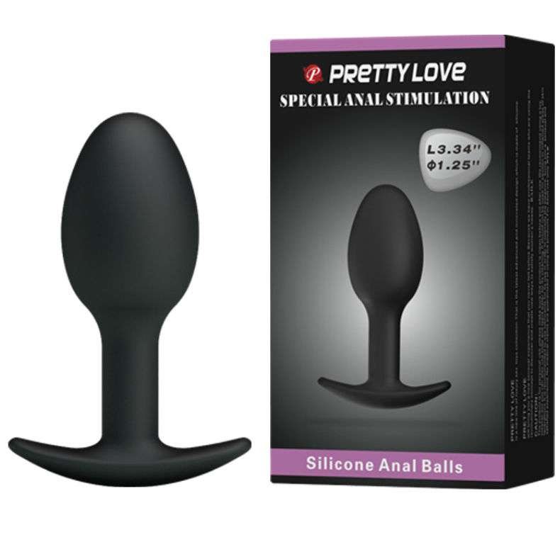 Plug Anale in Silicone con Vibrazioni e Maniglia Pretty Love