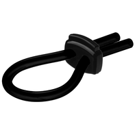 Thumbnail for Anello Fallico Regolabile in Silicone Medicale Nero, Estensione Erezione