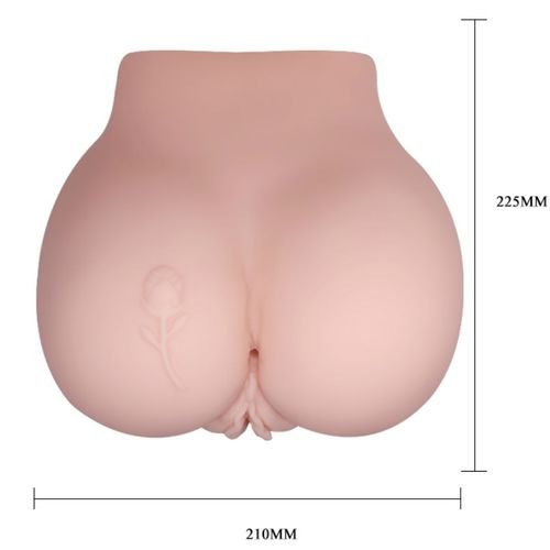 Masturbatore realistico con tunnel, tatuaggio e telecomando per piacere intenso