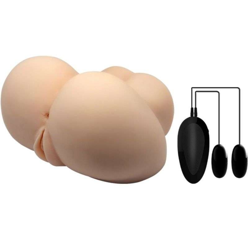 Vagina e Ano Realistici con Vibrazione e Telecomando - Piacere Estremo