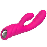 Thumbnail for Vibratore Ricaricabile con Riscaldamento e Coniglio – 7 Vibrazioni Rosa