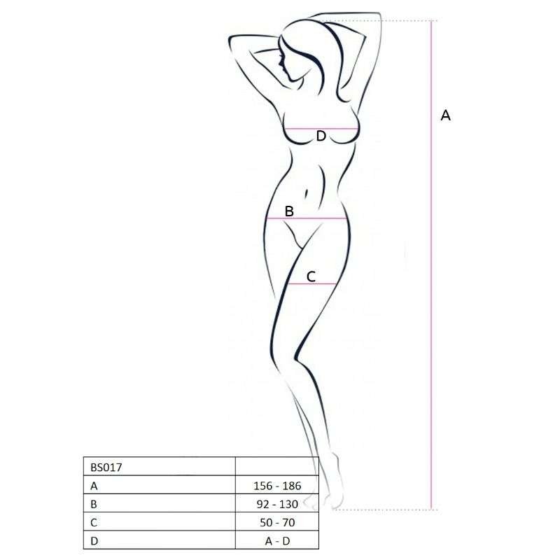 Bodystocking a Rete Passion Crothless Bianca, Seduzione Civettuola