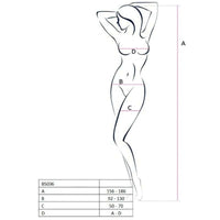 Thumbnail for Bodystocking a Rete Rosso Aperto Passion, Sexy e Taglia Unica