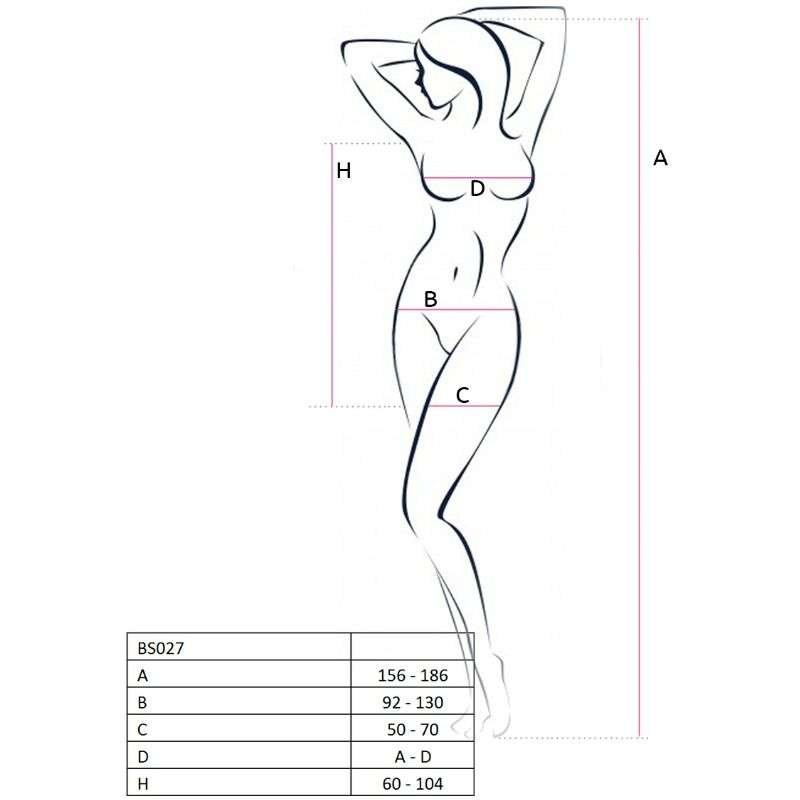 Abito corto con bodystocking a rete Passion, sexy e seducente