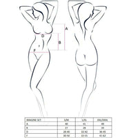 Thumbnail for Lingerie seducente Passion Imagine set open top e tanga nero