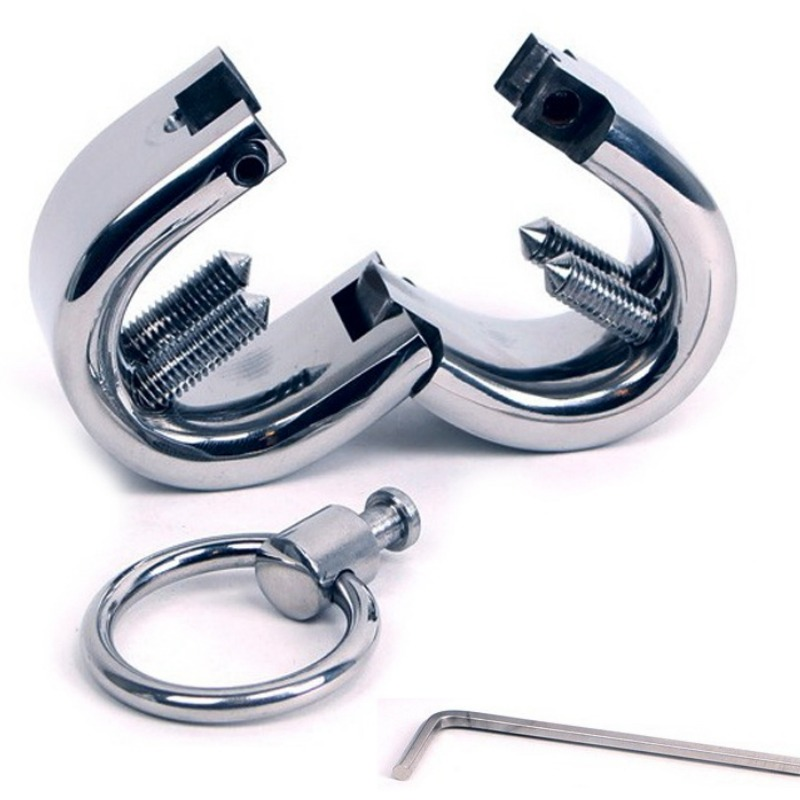 Kit CBT ergonomico con punte regolabili per tortura pene e testicoli
