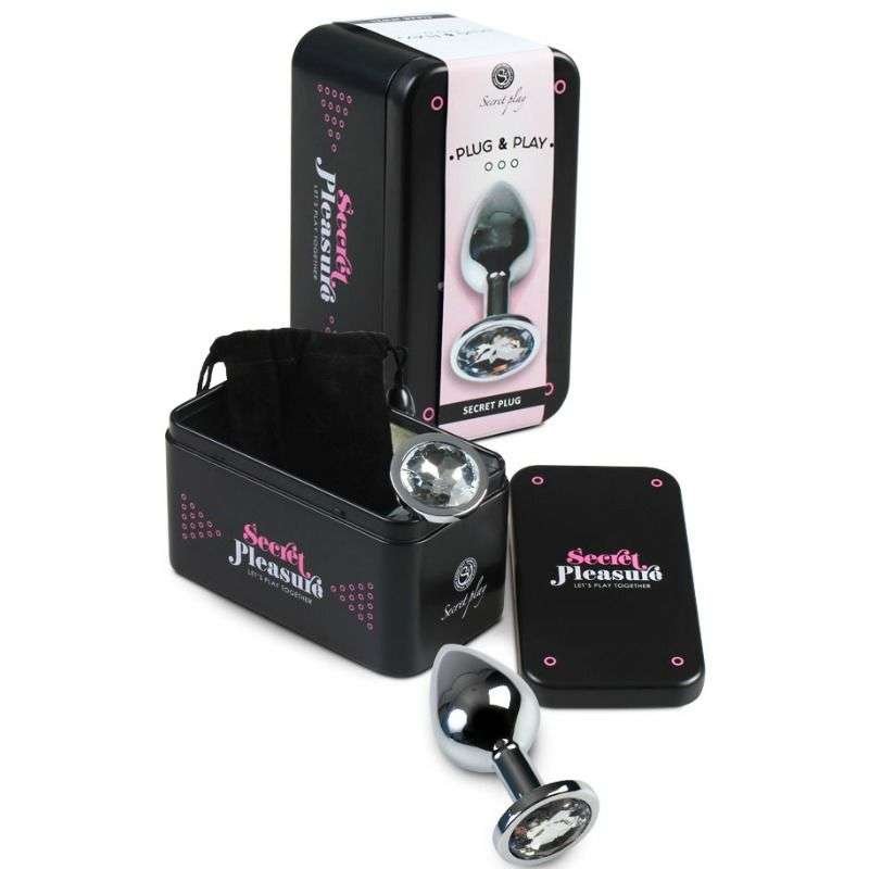 Plug anale in alluminio lucidato con vetro, impermeabile e riscaldabile